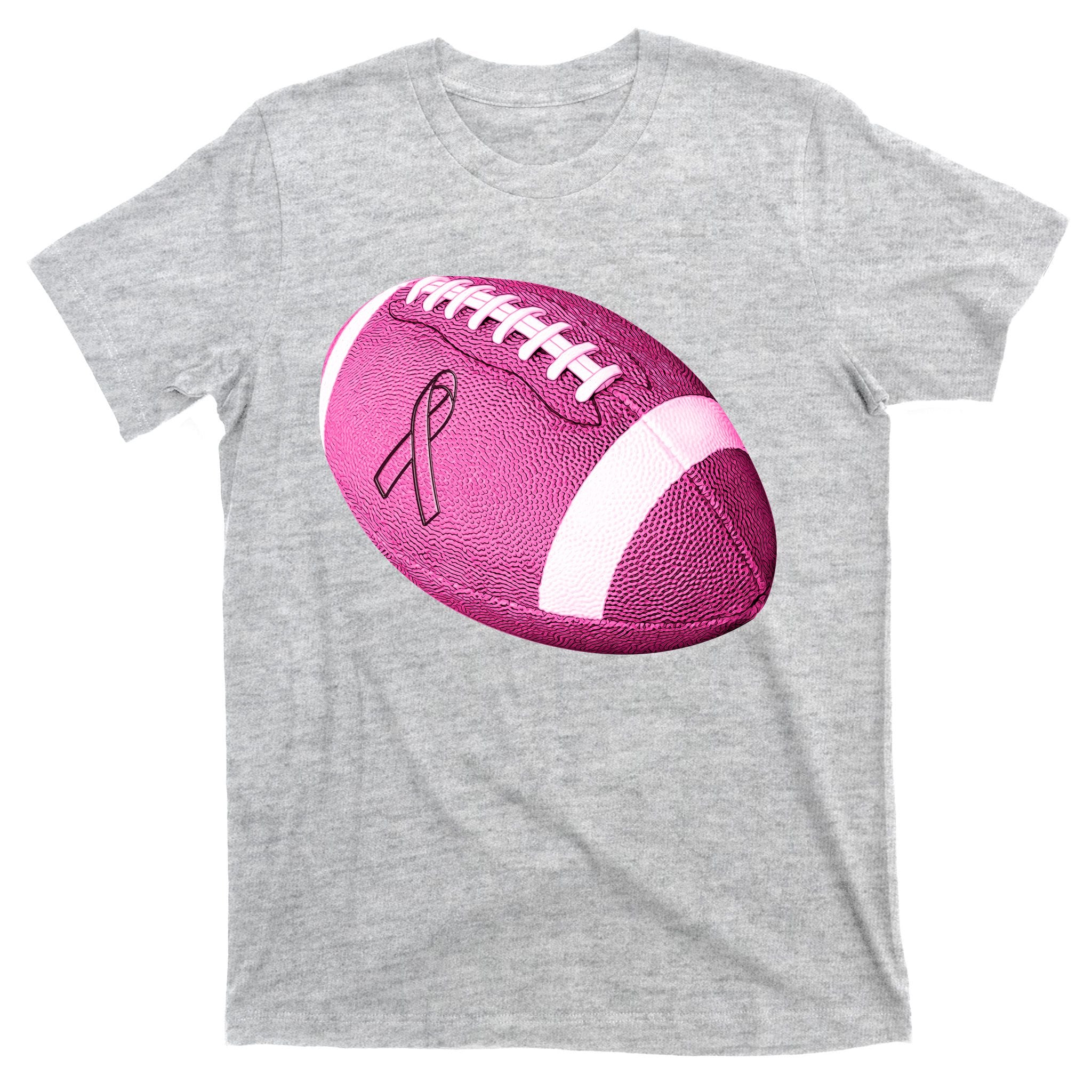 Breast Cancer Pink Football T-Shirt