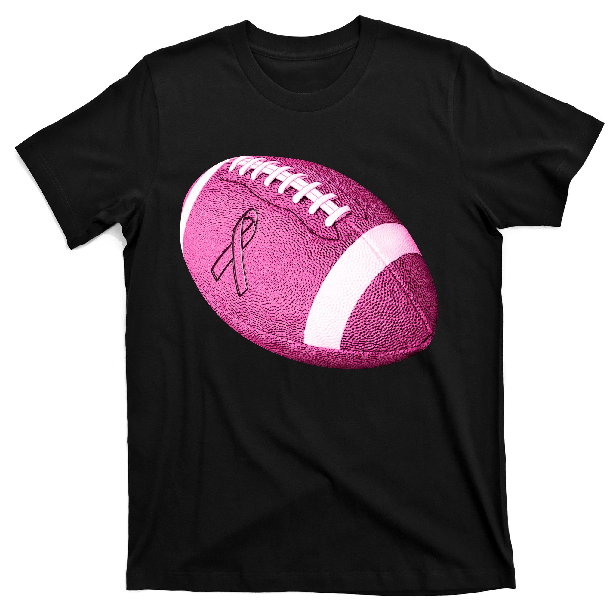 Breast Cancer Pink Football T-Shirt