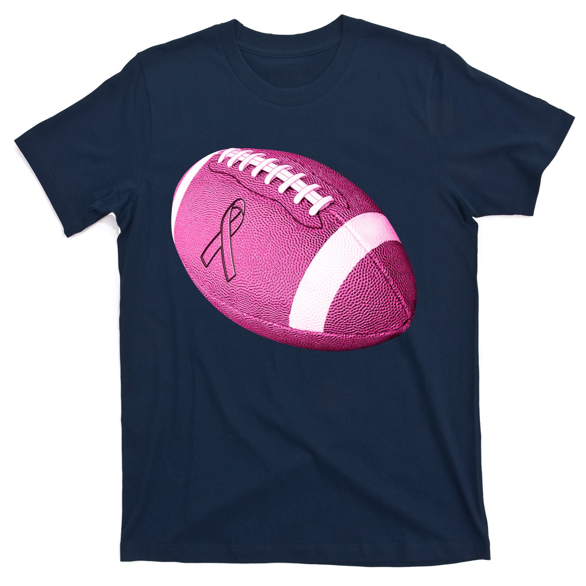 Breast Cancer Pink Football T-Shirt