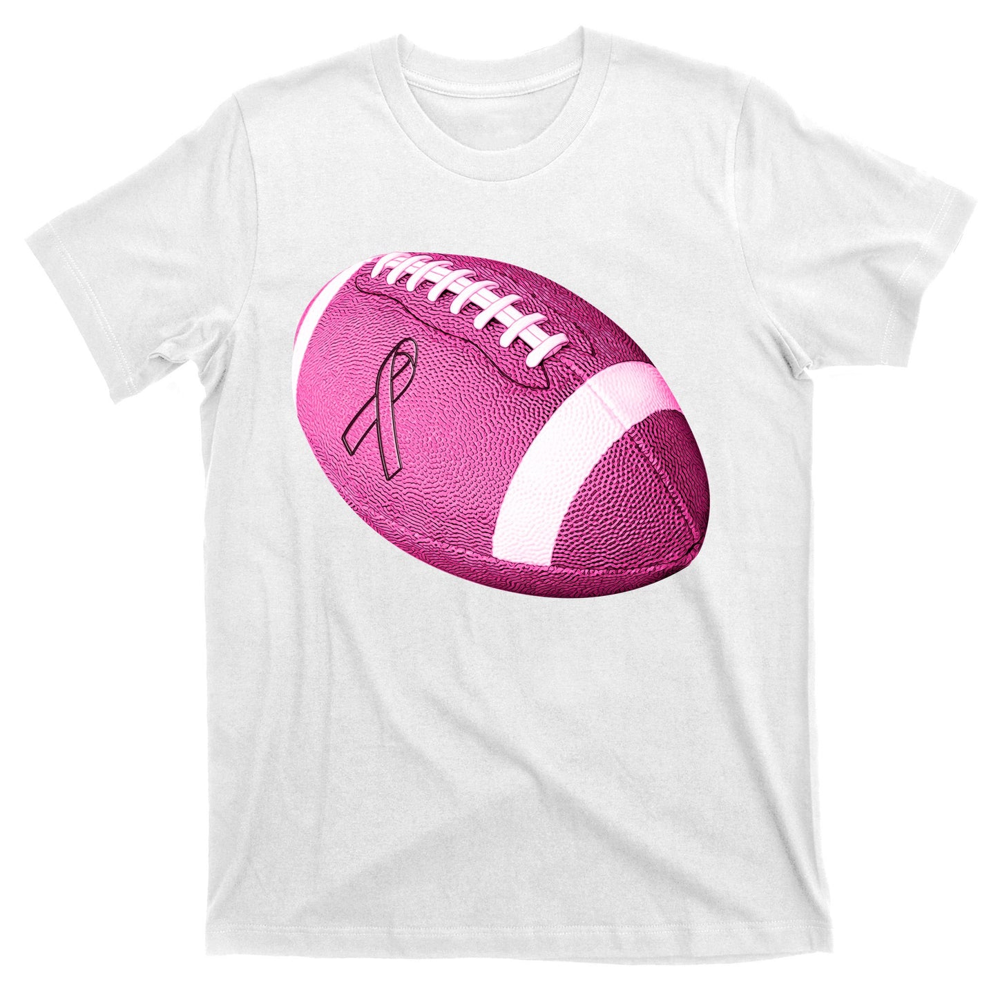 Breast Cancer Pink Football T-Shirt