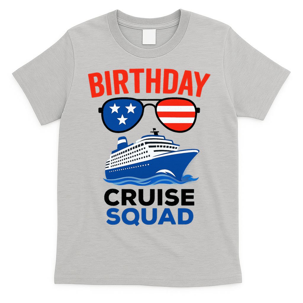 Birthday Cruise Squad USA America T-Shirt