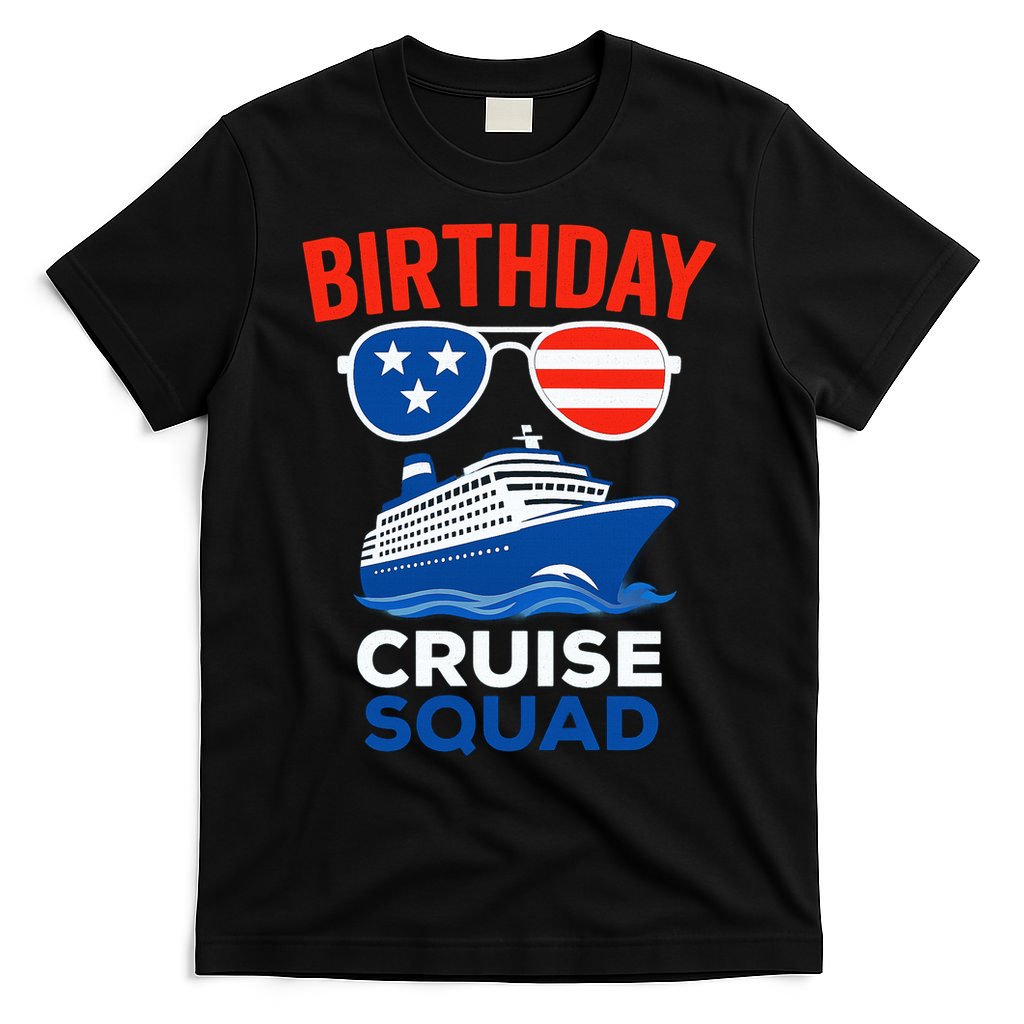 Birthday Cruise Squad USA America T-Shirt