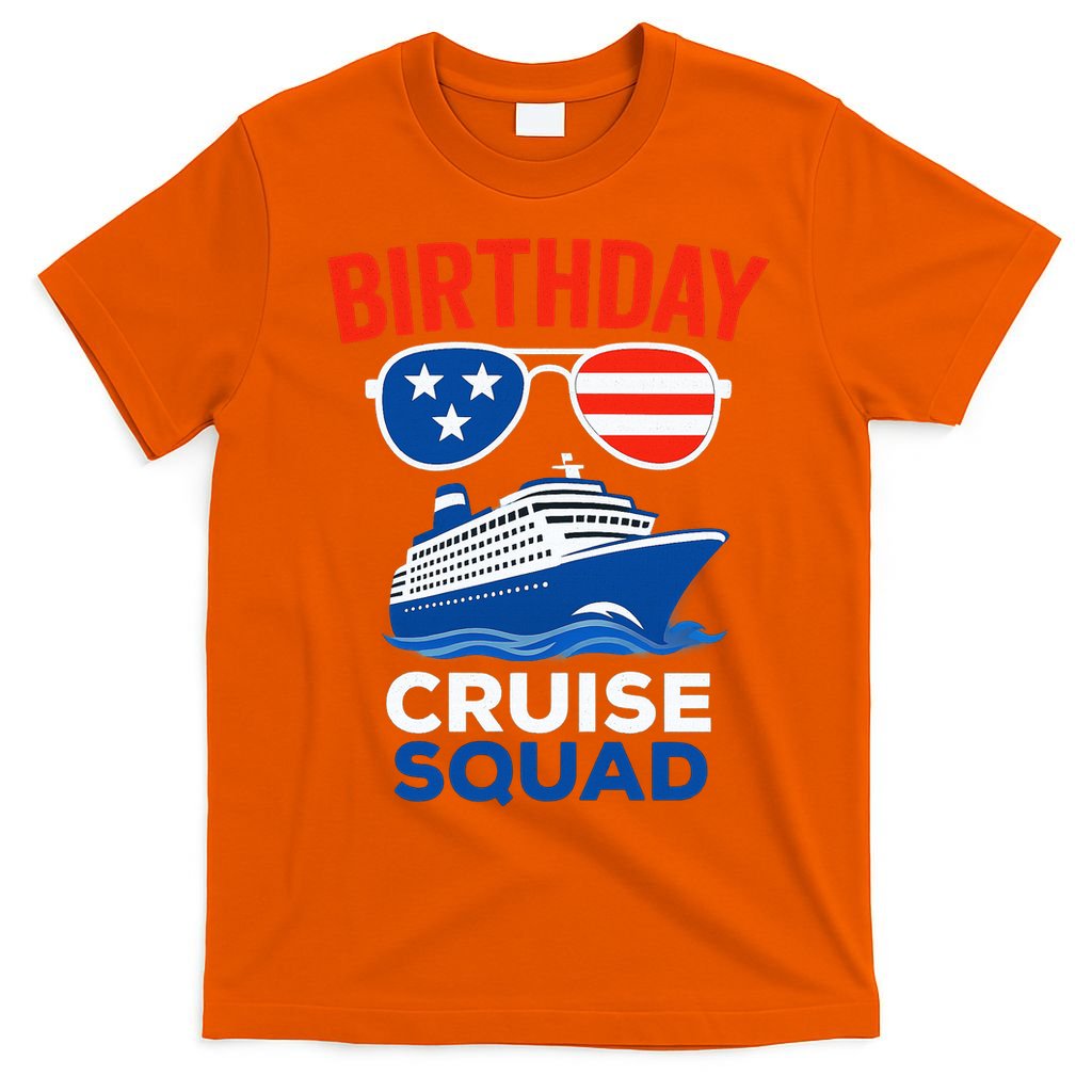 Birthday Cruise Squad USA America T-Shirt