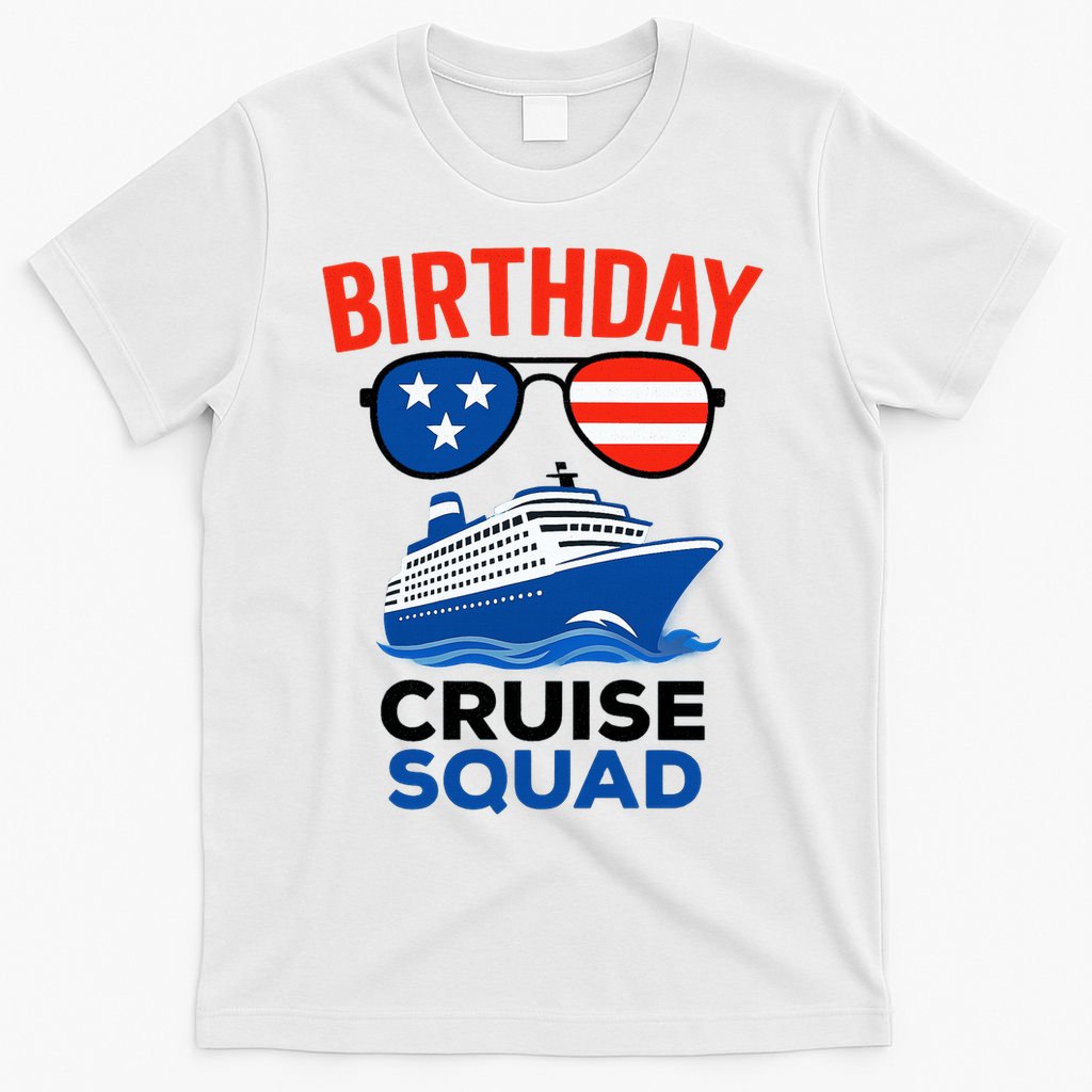 Birthday Cruise Squad USA America T-Shirt