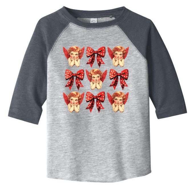 Bow Cupid Valentine Couples Love Arrow Gift Cute Valentine Toddler Fine Jersey T-Shirt