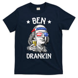 Ben Drankin 4th Of July Benjamin Franklin Men Women USA Flag T-Shirt