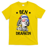 Ben Drankin 4th Of July Benjamin Franklin Men Women USA Flag T-Shirt