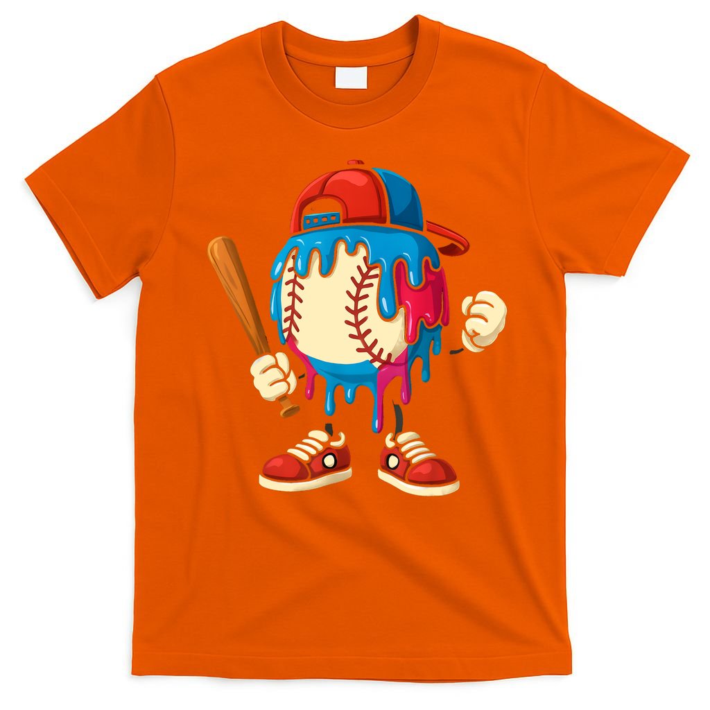 Baseball Drip Boy Ice Cream Drip Sport Game Day  T-Shirt