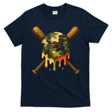 Baseball Drip Camo Baseball Ice Cream Dripping Game Day T-Shirt