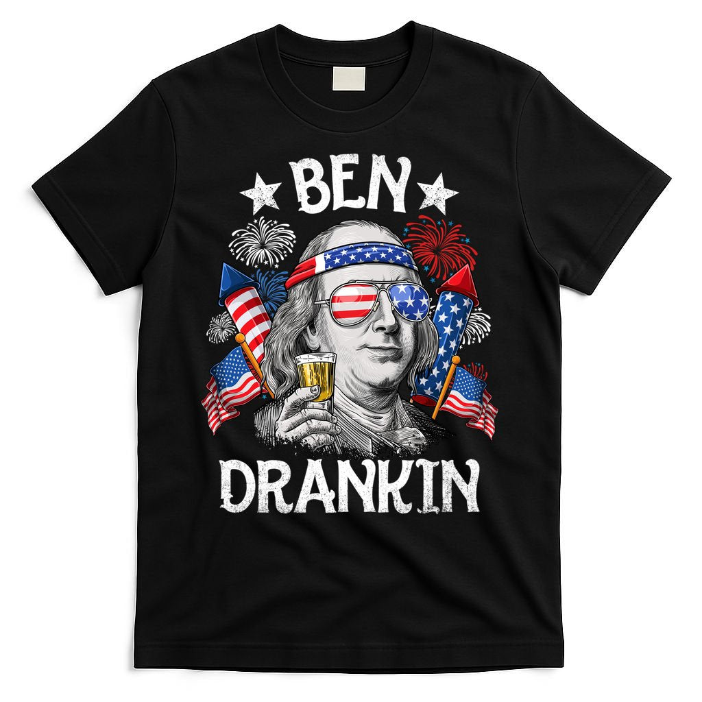 Ben Drankin Funny 4th Of July Shirts Fireworks Patriotic T-Shirt