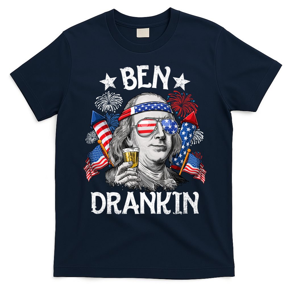 Ben Drankin Funny 4th Of July Shirts Fireworks Patriotic T-Shirt