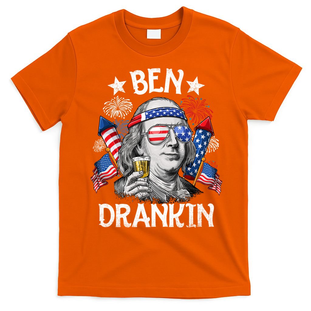 Ben Drankin Funny 4th Of July Shirts Fireworks Patriotic T-Shirt
