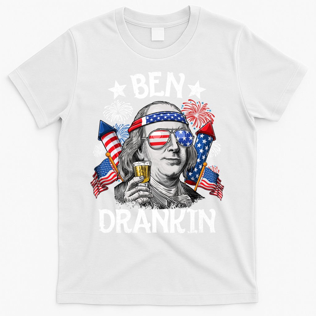 Ben Drankin Funny 4th Of July Shirts Fireworks Patriotic T-Shirt