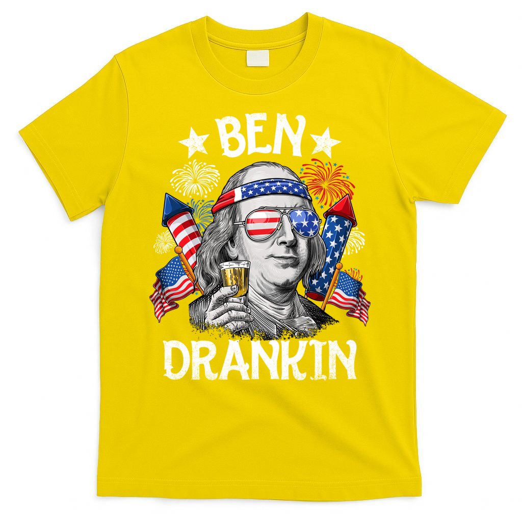 Ben Drankin Funny 4th Of July Shirts Fireworks Patriotic T-Shirt