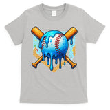 Baseball Drip For Ice Cream Drip Baseball T-Shirt