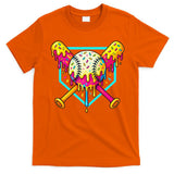 Baseball Drip For Home Plate Ice Cream Drip Sport T-Shirt