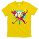 Baseball Drip For Home Plate Ice Cream Drip Sport T-Shirt