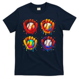 Baseball Drip Gloves Sweet Ice Cream Sprinkles T-Shirt