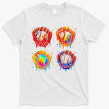 Baseball Drip Gloves Sweet Ice Cream Sprinkles T-Shirt