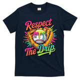 Baseball Drip Home Plate Ice Cream Respect The Drip T-Shirt