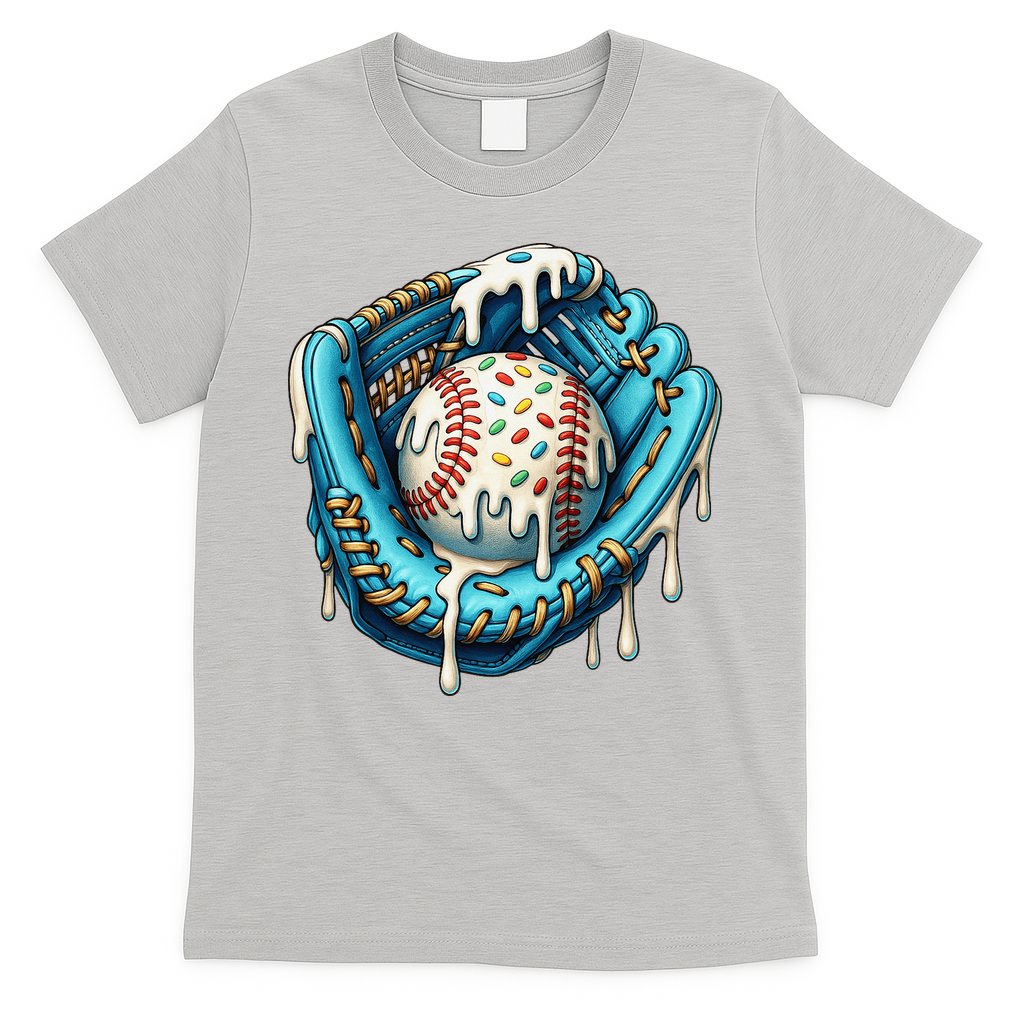 Baseball Drip Home Plate Ice Cream Respect The Drip T-Shirt