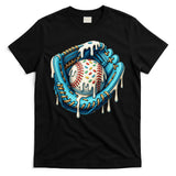 Baseball Drip Home Plate Ice Cream Respect The Drip T-Shirt