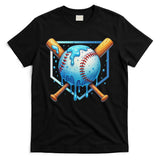 Baseball Dripping Ice Cream Drip Baseball T-Shirt