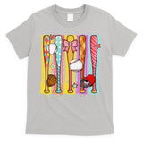 Baseball Dripping Ice Cream Drip Baseball Season T-Shirt