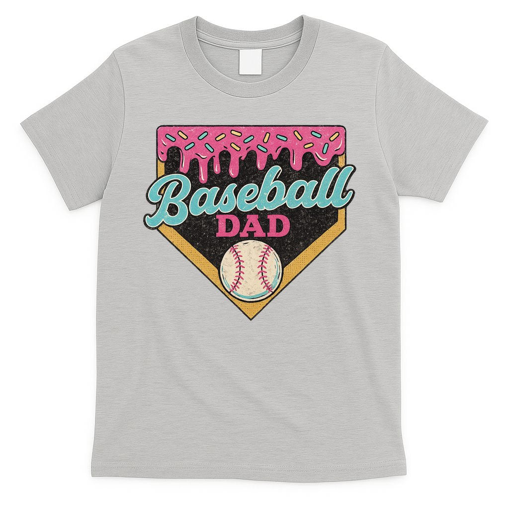 Baseball Dad Ice Cream Drip T-Shirt