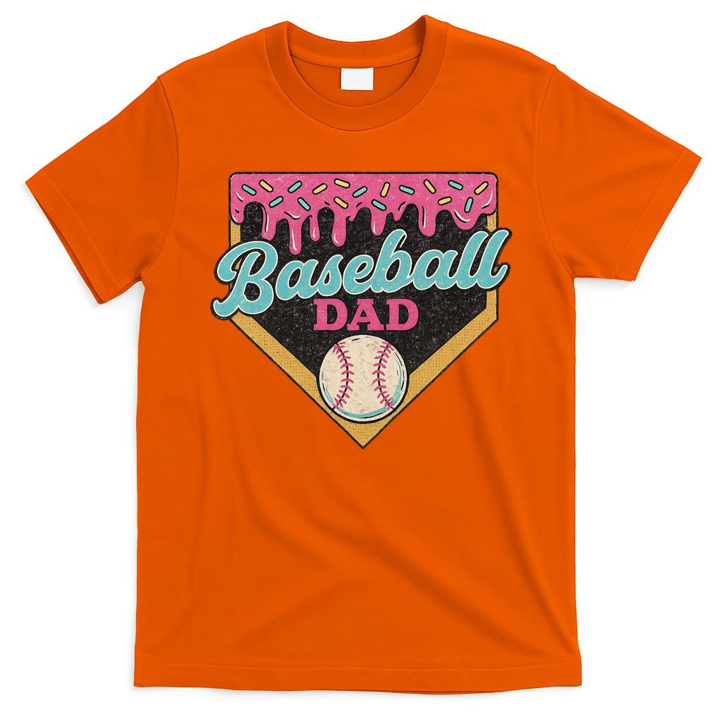 Baseball Dad Ice Cream Drip T-Shirt