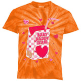Baby Daddy Tears Valentine Kids Tie-Dye T-Shirt