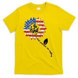 Be Kind USA American Sunflower T-Shirt