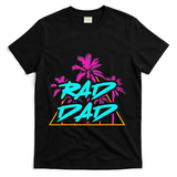 Rad Dad Vintage 80s Design Best Dad Daddy Papa T-Shirt
