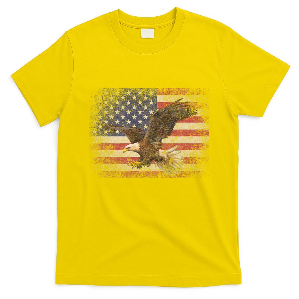 Bald Eagle 4th Of July Christmas Gift American Flag Country T-Shirt