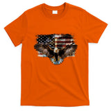 Bald Eagle 4th Of July American Usa Flag Eagle Patriotic T-Shirt