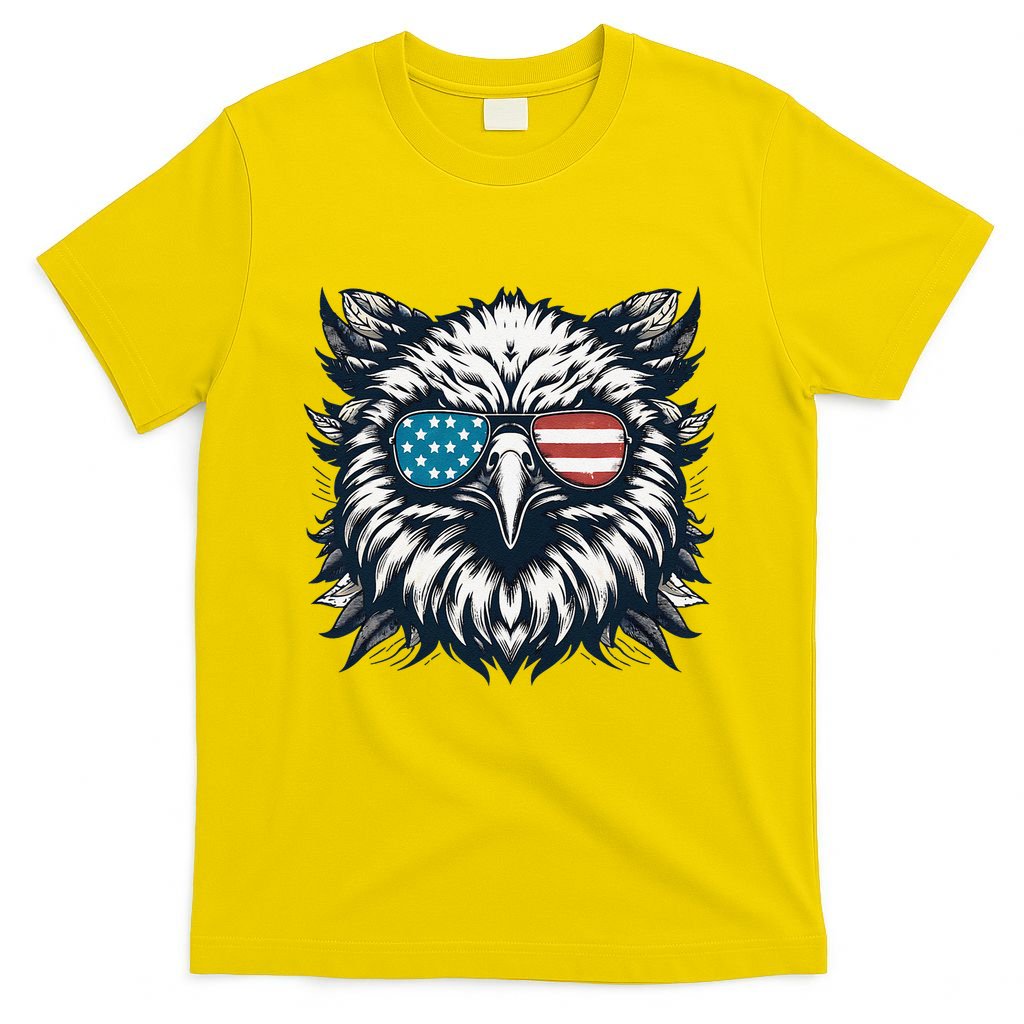 Bald Eagle American Usa 4th Of July Patriotic Funny Eagle T-Shirt