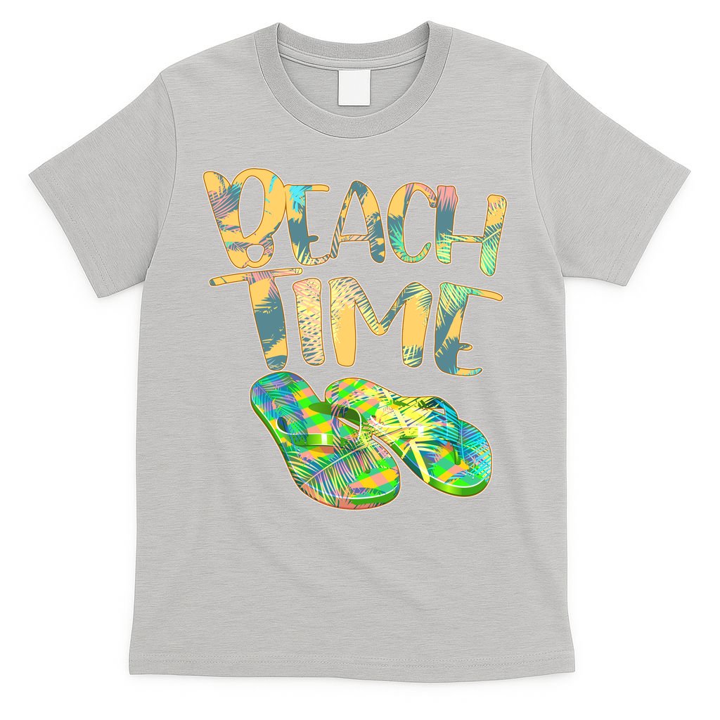 Beach Time Flip Flops Summer Fun T-Shirt