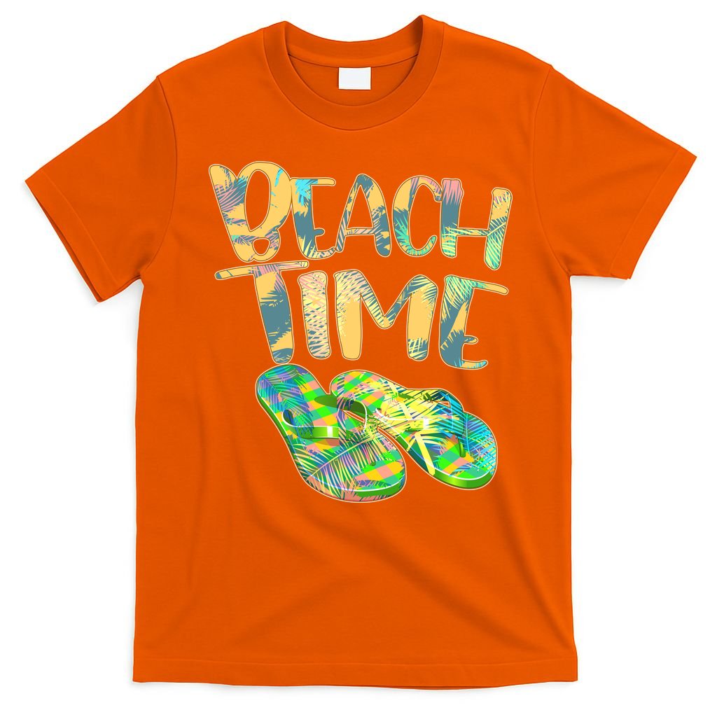 Beach Time Flip Flops Summer Fun T-Shirt