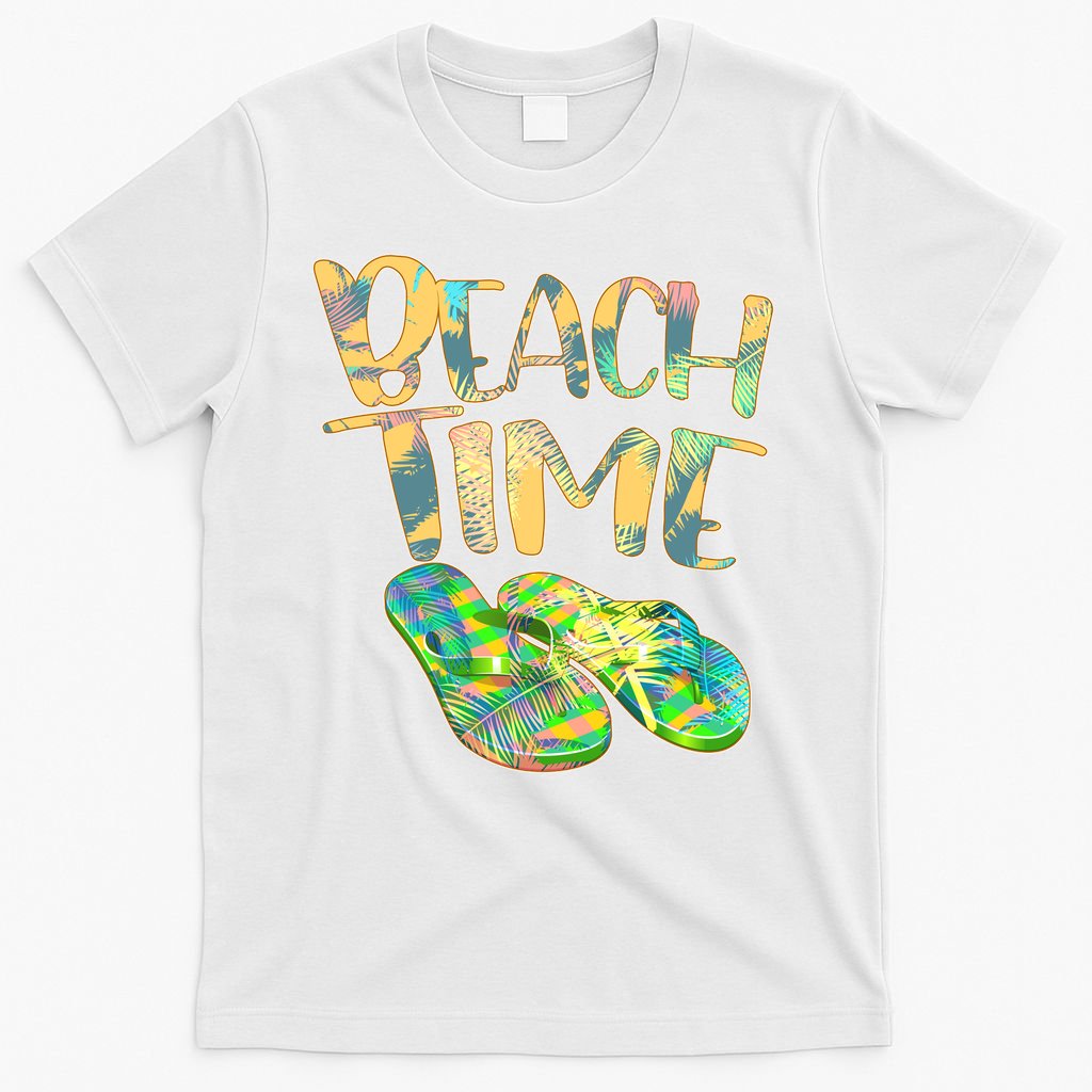 Beach Time Flip Flops Summer Fun T-Shirt