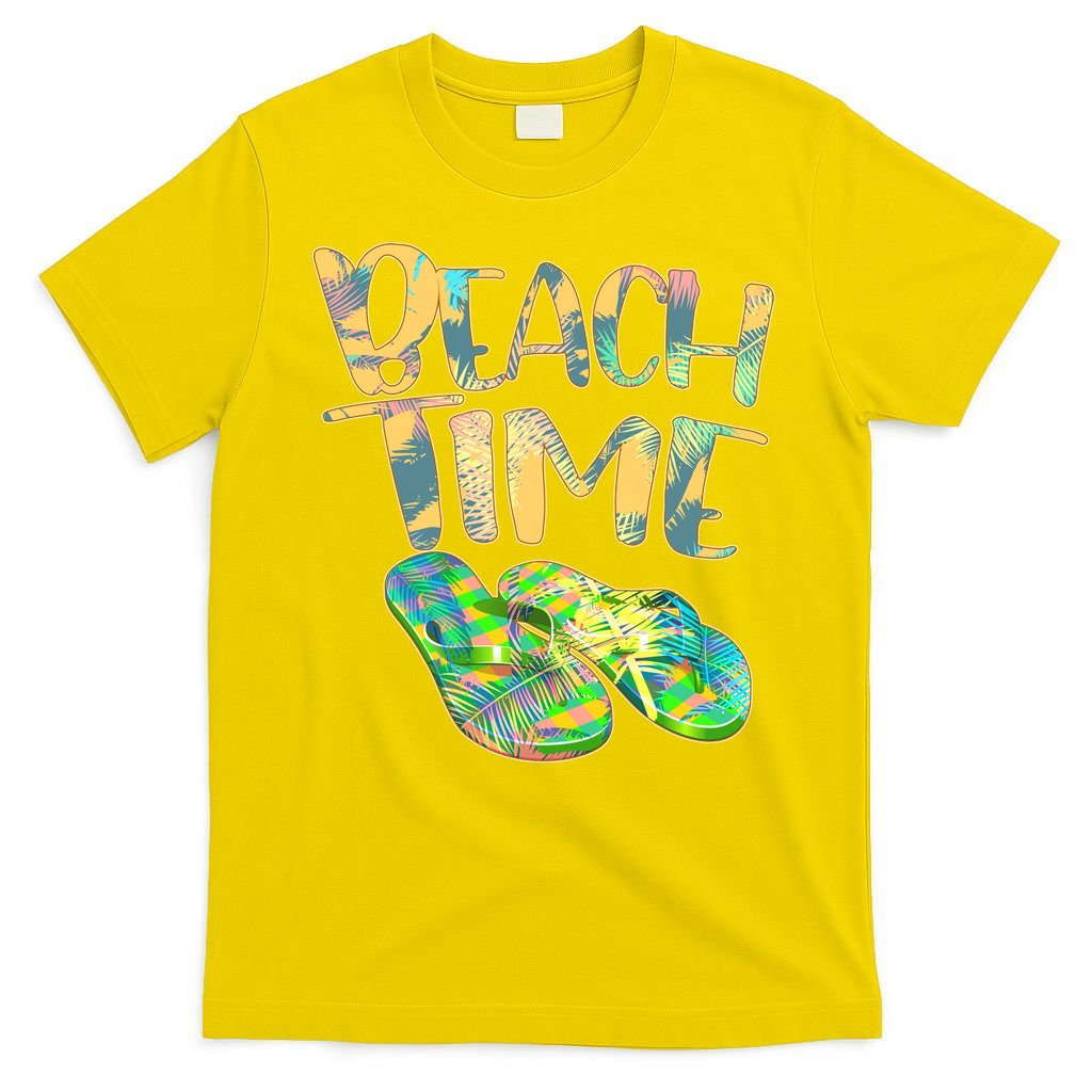 Beach Time Flip Flops Summer Fun T-Shirt