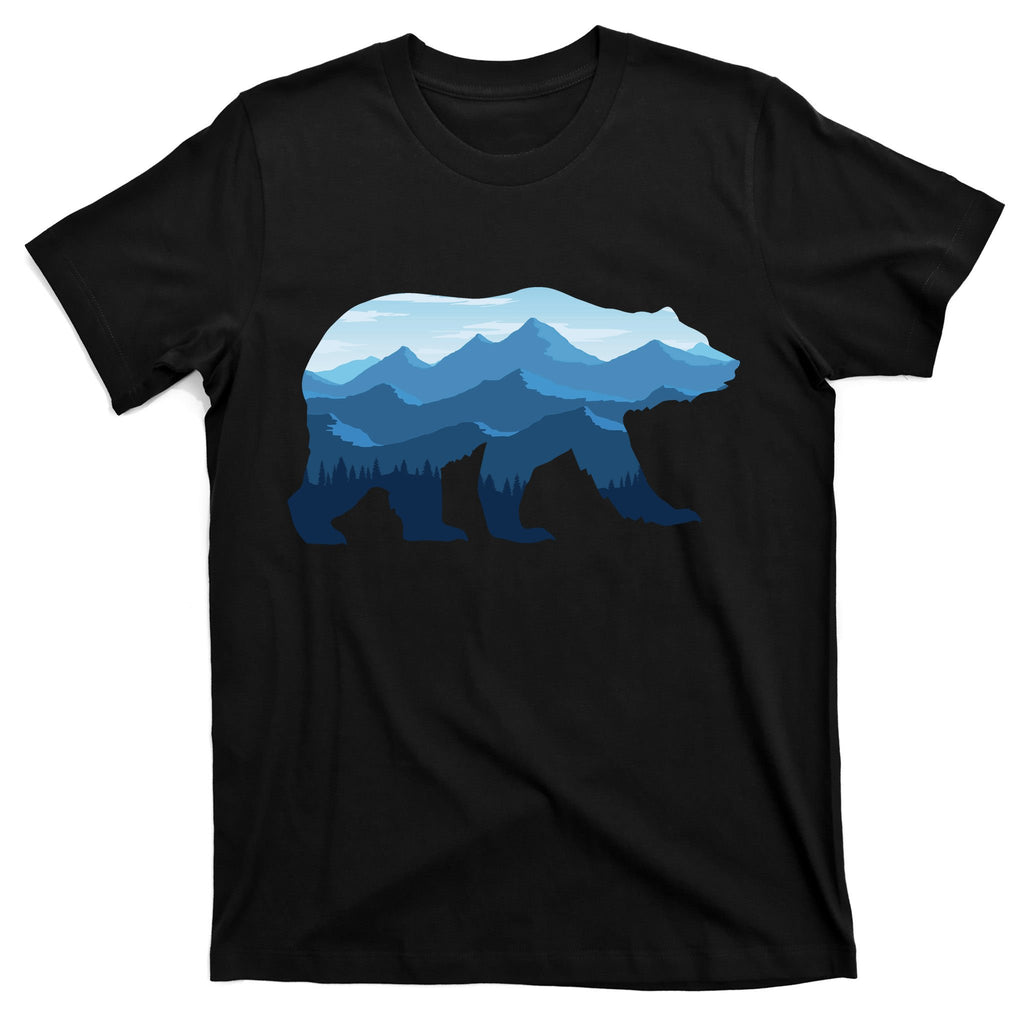 Bear Double Exposure Surreal Wildlife T-Shirt