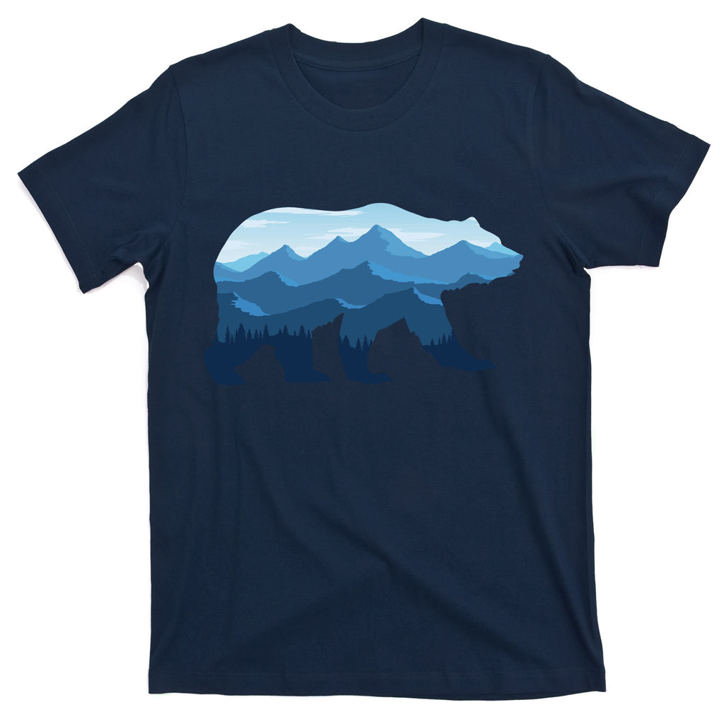 Bear Double Exposure Surreal Wildlife T-Shirt