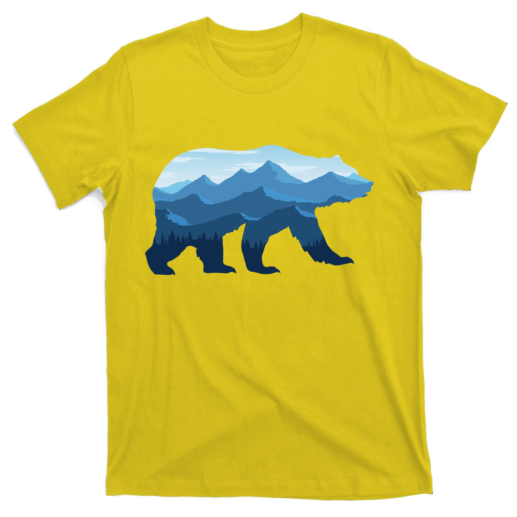 Bear Double Exposure Surreal Wildlife T-Shirt