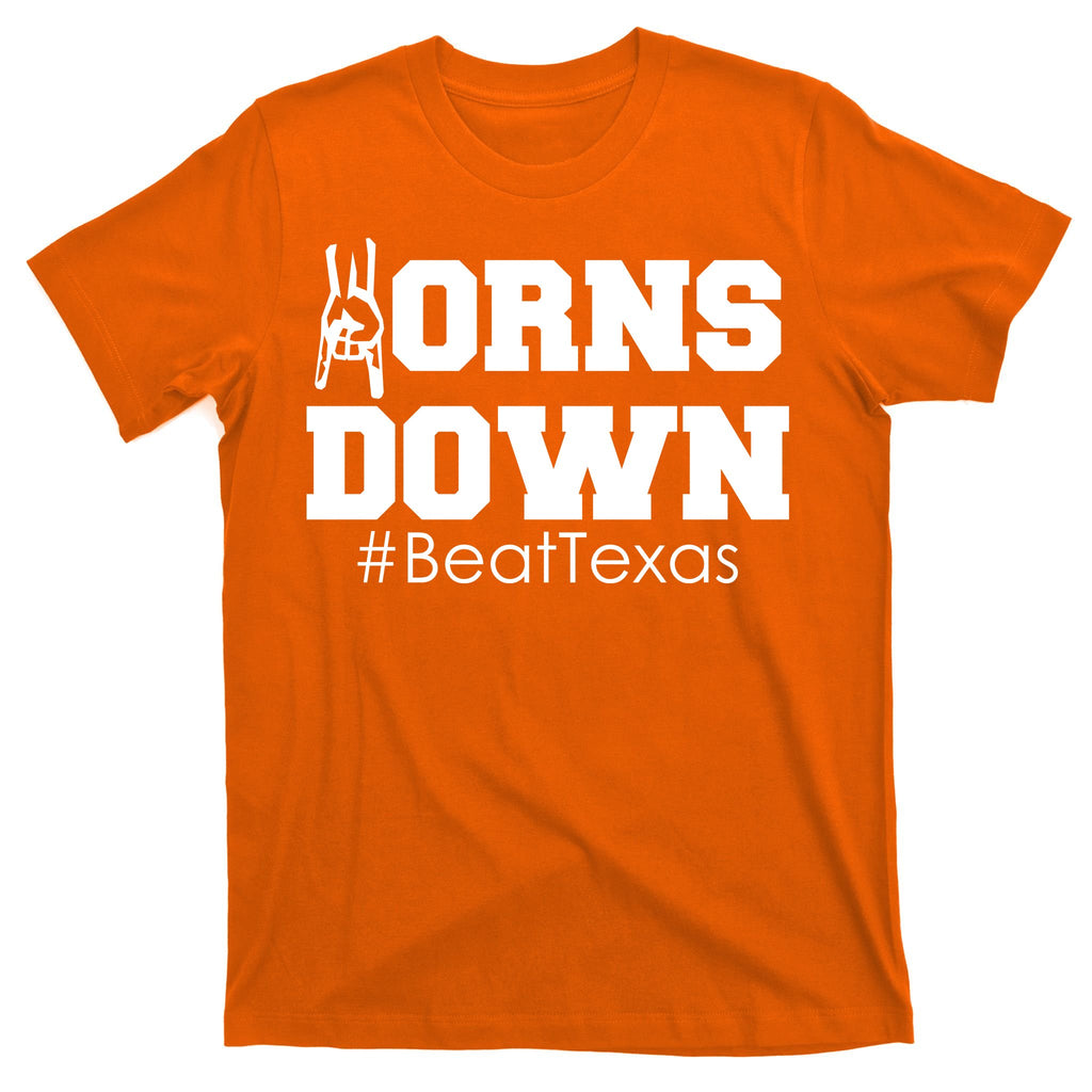 Beat Texas Horns Down Football T-Shirt