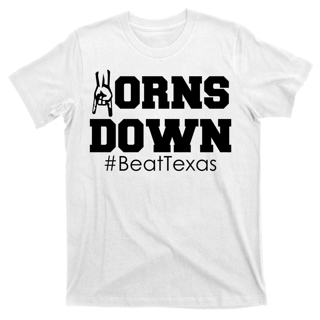 Beat Texas Horns Down Football T-Shirt