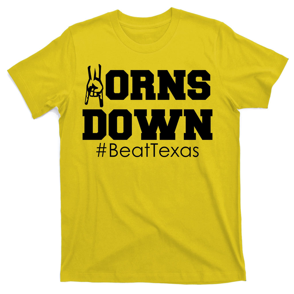 Beat Texas Horns Down Football T-Shirt