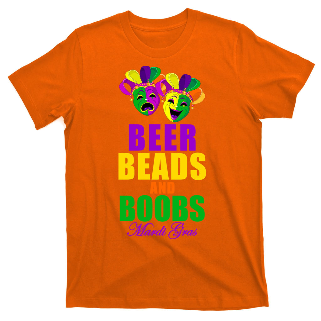 Beer Beads and Boobs Mardi Gras New Orleans T-Shirt