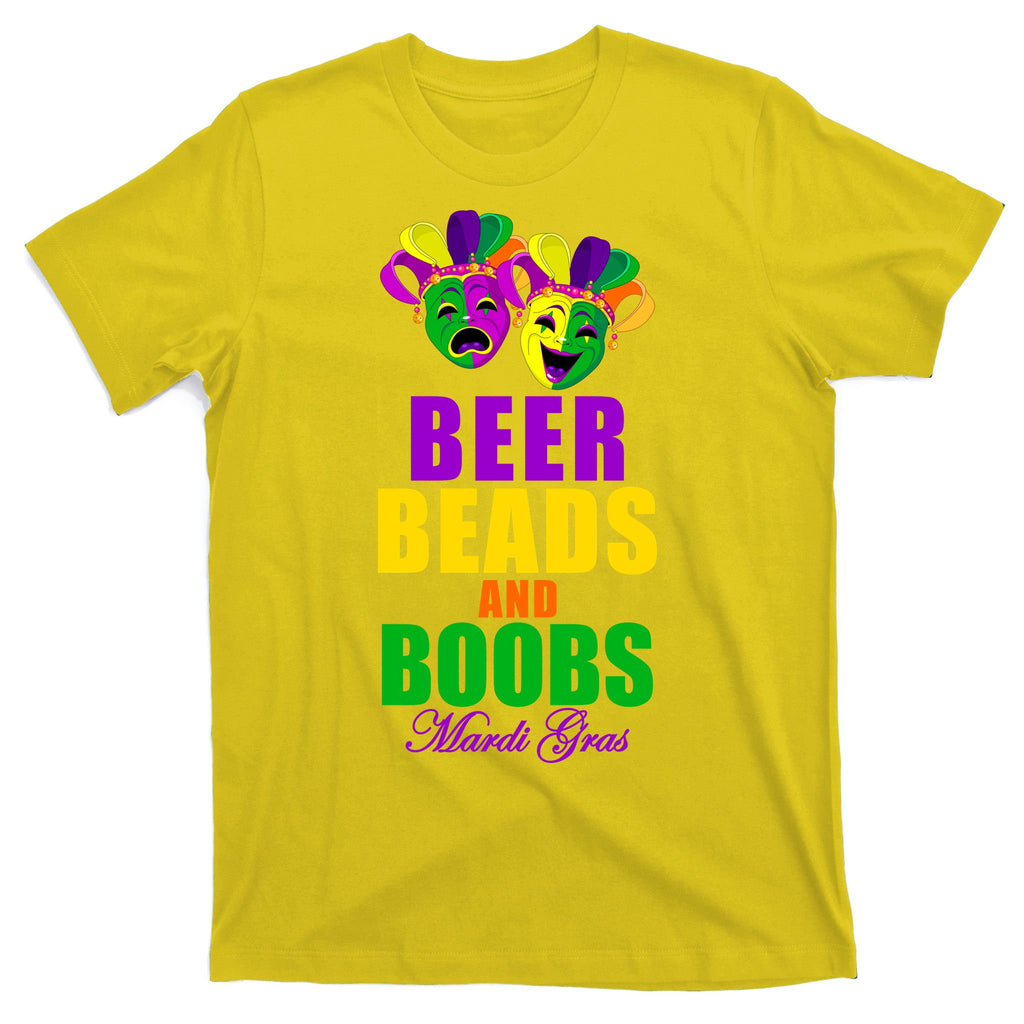 Beer Beads and Boobs Mardi Gras New Orleans T-Shirt