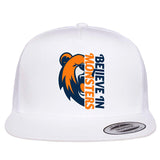 Believe In Monsters Chicago Football Flat Bill Trucker Hat