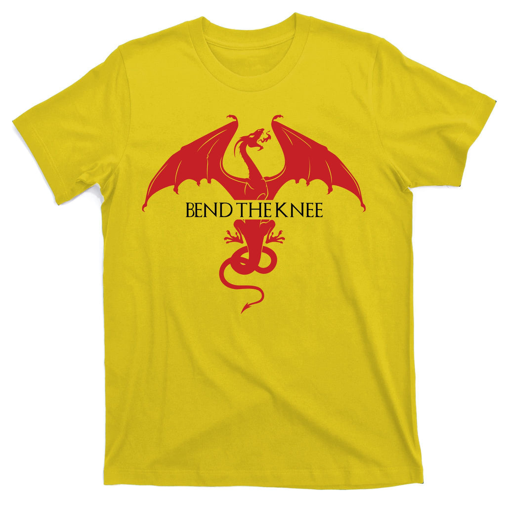 Bend The Knee Fantasy Dragon T-Shirt